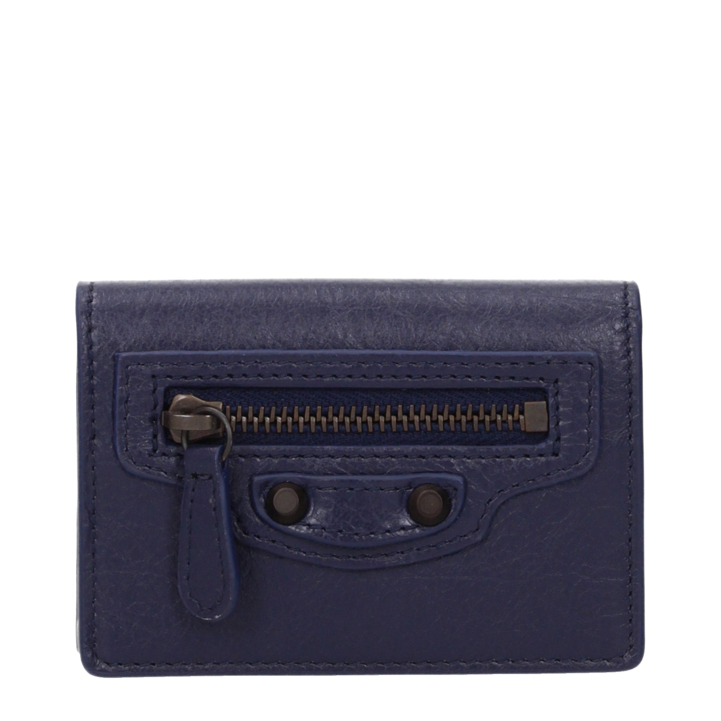 Balenciaga Wallets Women Leather Blue/Sea