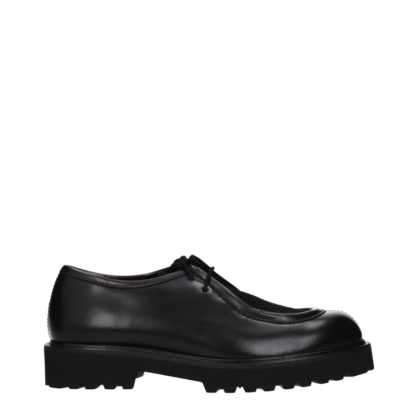 Max Mara Lace up and Monkstrap Women Leather Black