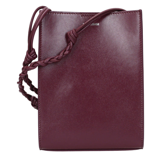 Jil Sander Crossbody Bags Women Leather Violet/Barolo