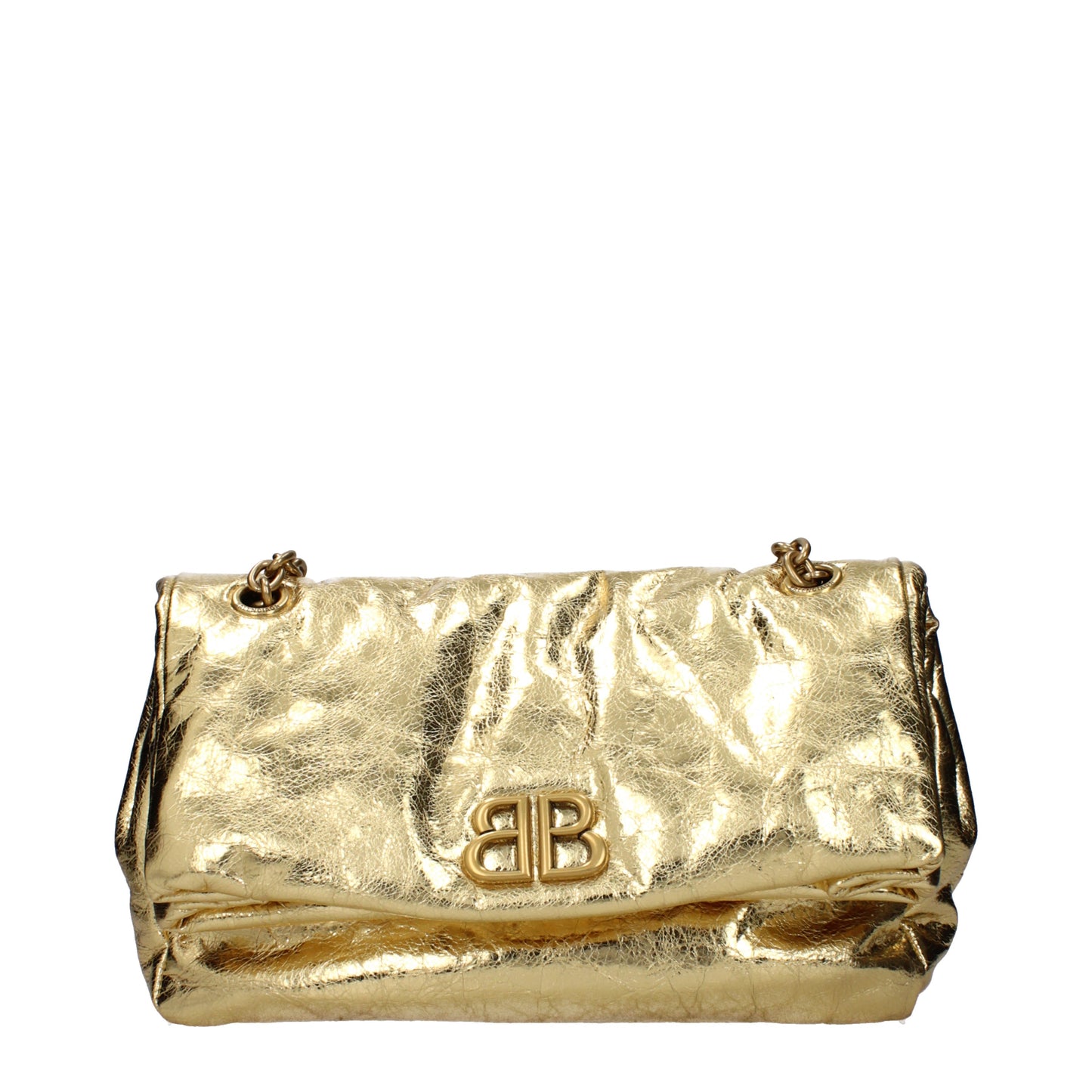 Balenciaga Shoulder Bags Women Leather Gold