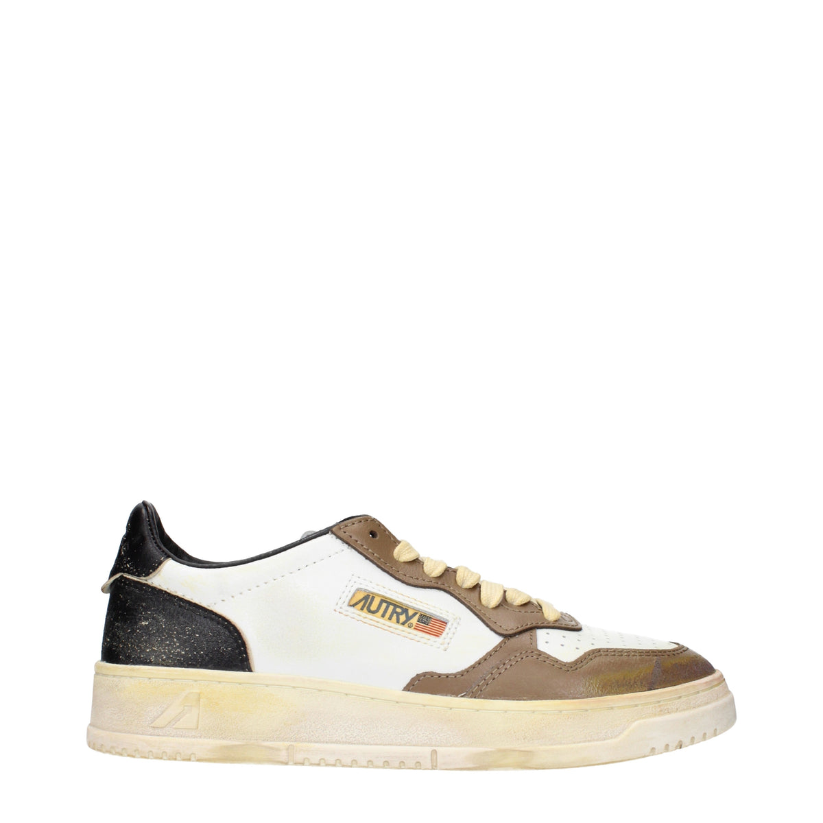 Autry Sneakers Men Leather White/Malt Brown