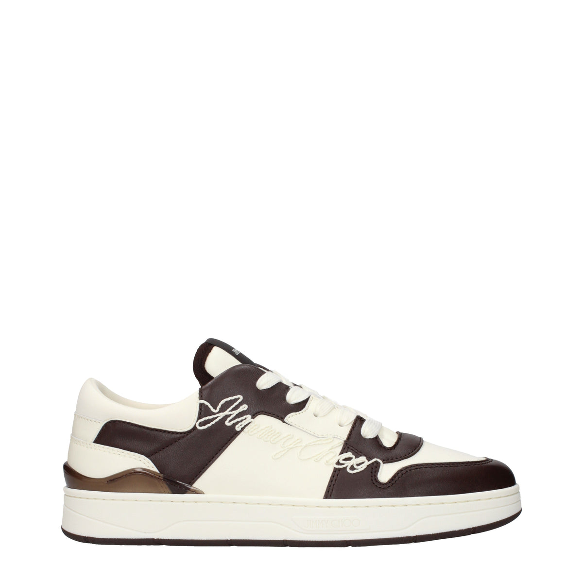 Jimmy Choo Sneakers Men Leather Beige/Chocolate