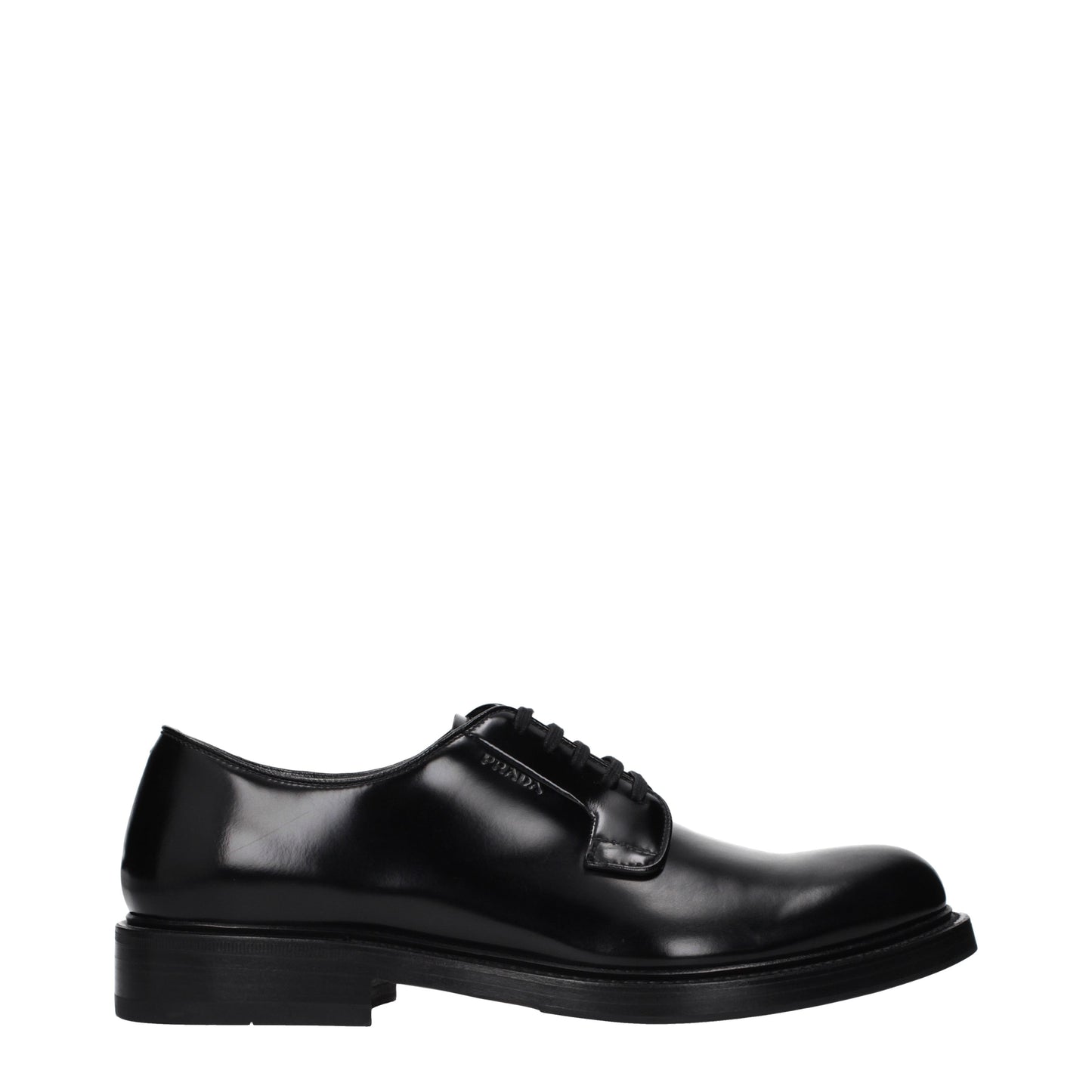 Prada Lace up and Monkstrap Men Leather Black