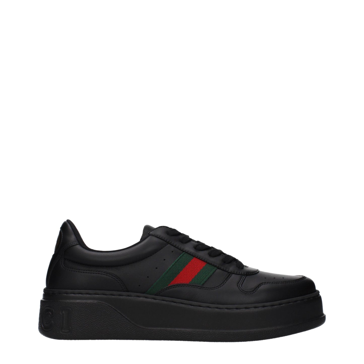 Gucci Sneakers Men Leather Black