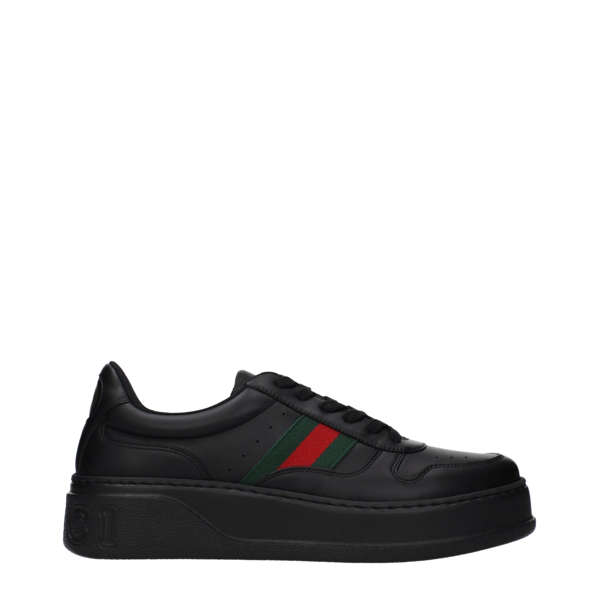 Gucci Sneakers Men Leather Black