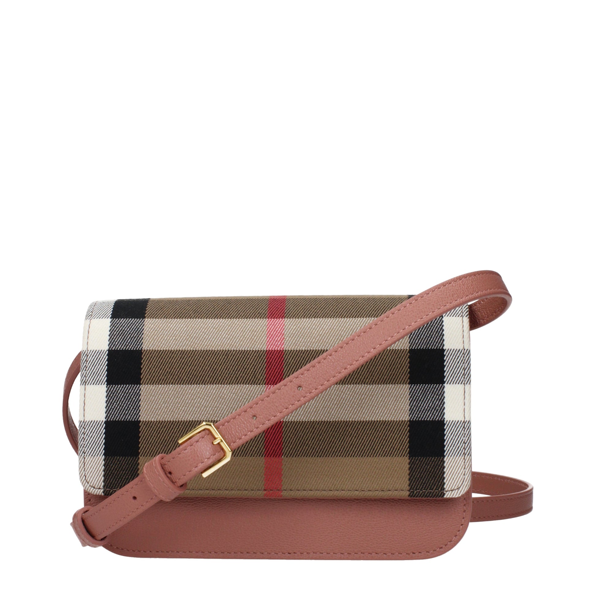 Burberry Clutches Women Fabric  Beige/Rosewood