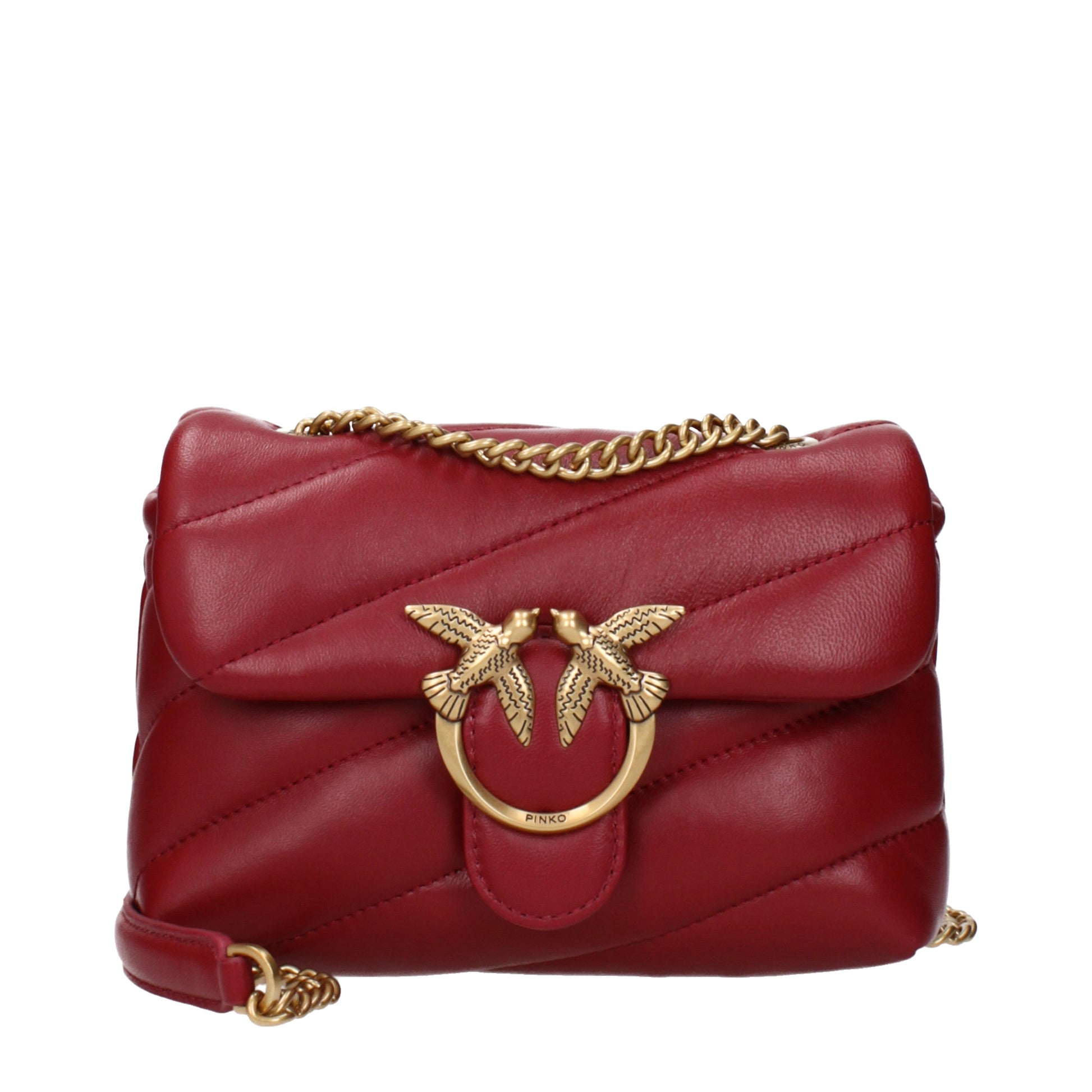 Pinko Shoulder Bags Women Leather Red/Dark Red