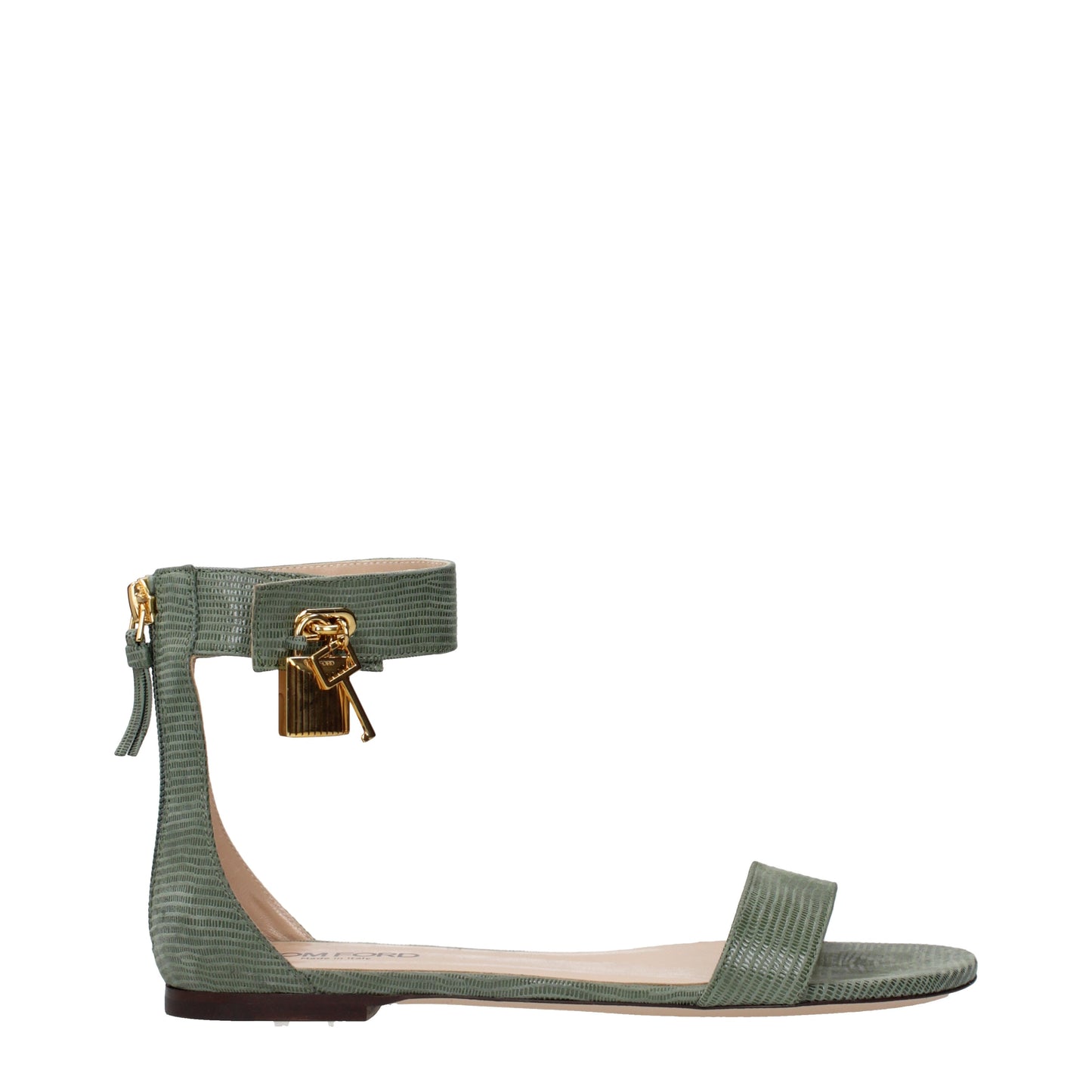 Tom Ford Sandals Women Leather Green/Laurel