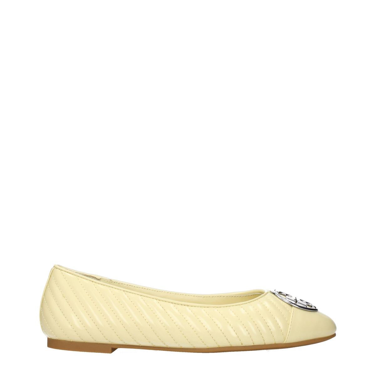Tory Burch Ballet Flats Women Leather Yellow/Lemon