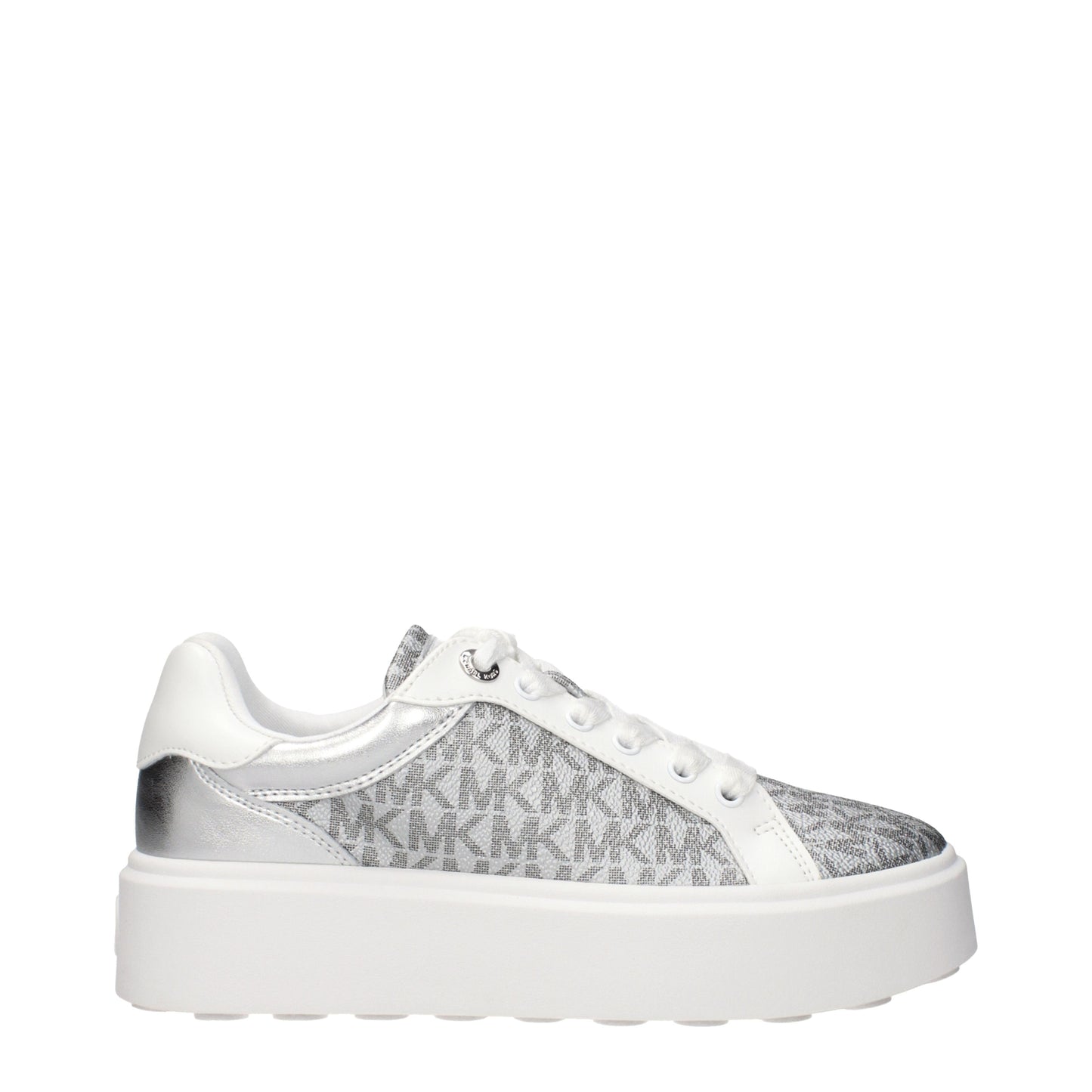 Michael Kors Sneakers Women Fabric  Silver