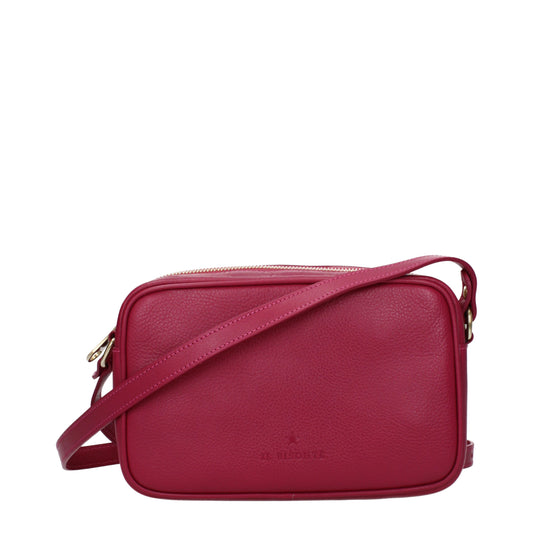 Il Bisonte Crossbody Bags Women Leather Violet/Mulberry