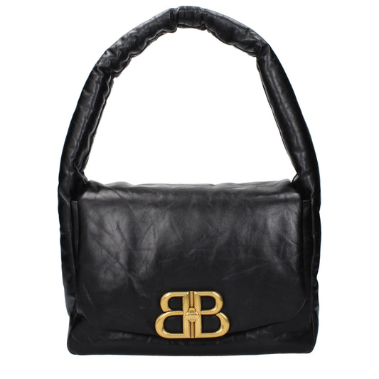 Balenciaga Handbags Women Leather Black