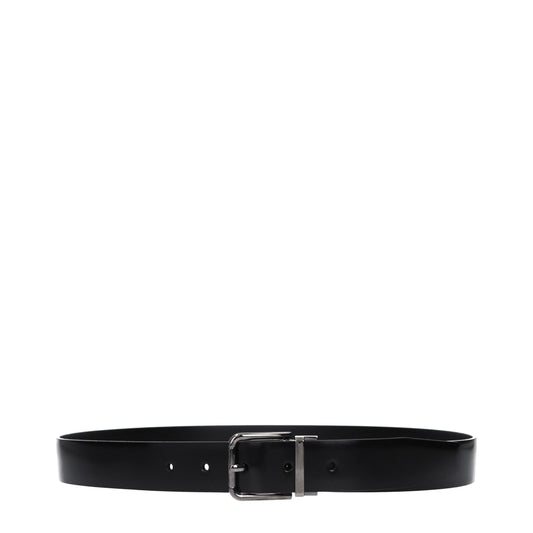 Dolce&Gabbana Belts Men Leather Black