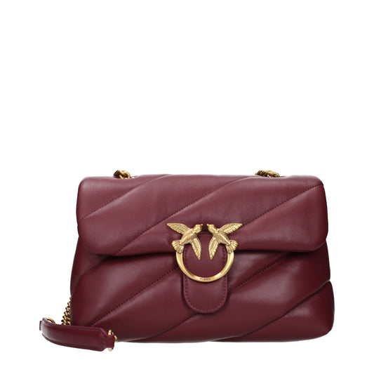 Pinko Crossbody Bags Women Leather Violet/Currant