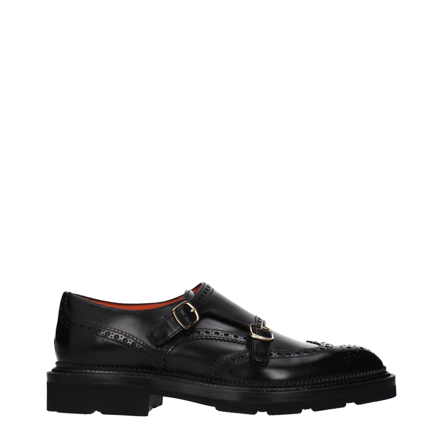 Santoni Lace up and Monkstrap Men Leather Black