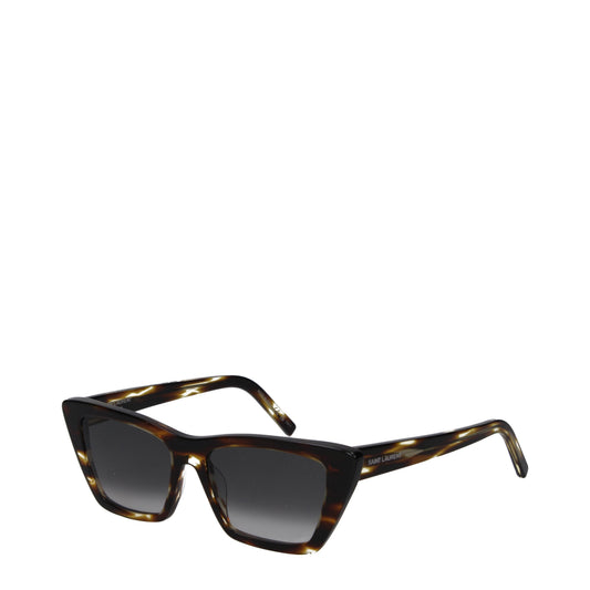 Saint Laurent Sunglasses Women Acetate Brown/Dark Grey