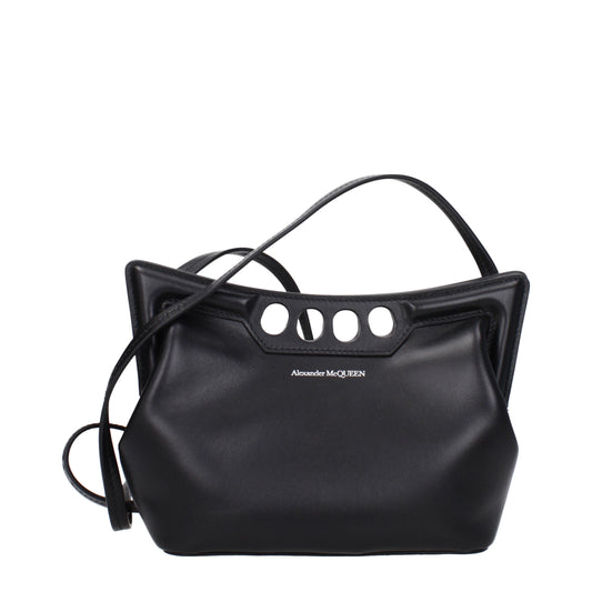 Alexander McQueen Crossbody Bags Women Leather Black