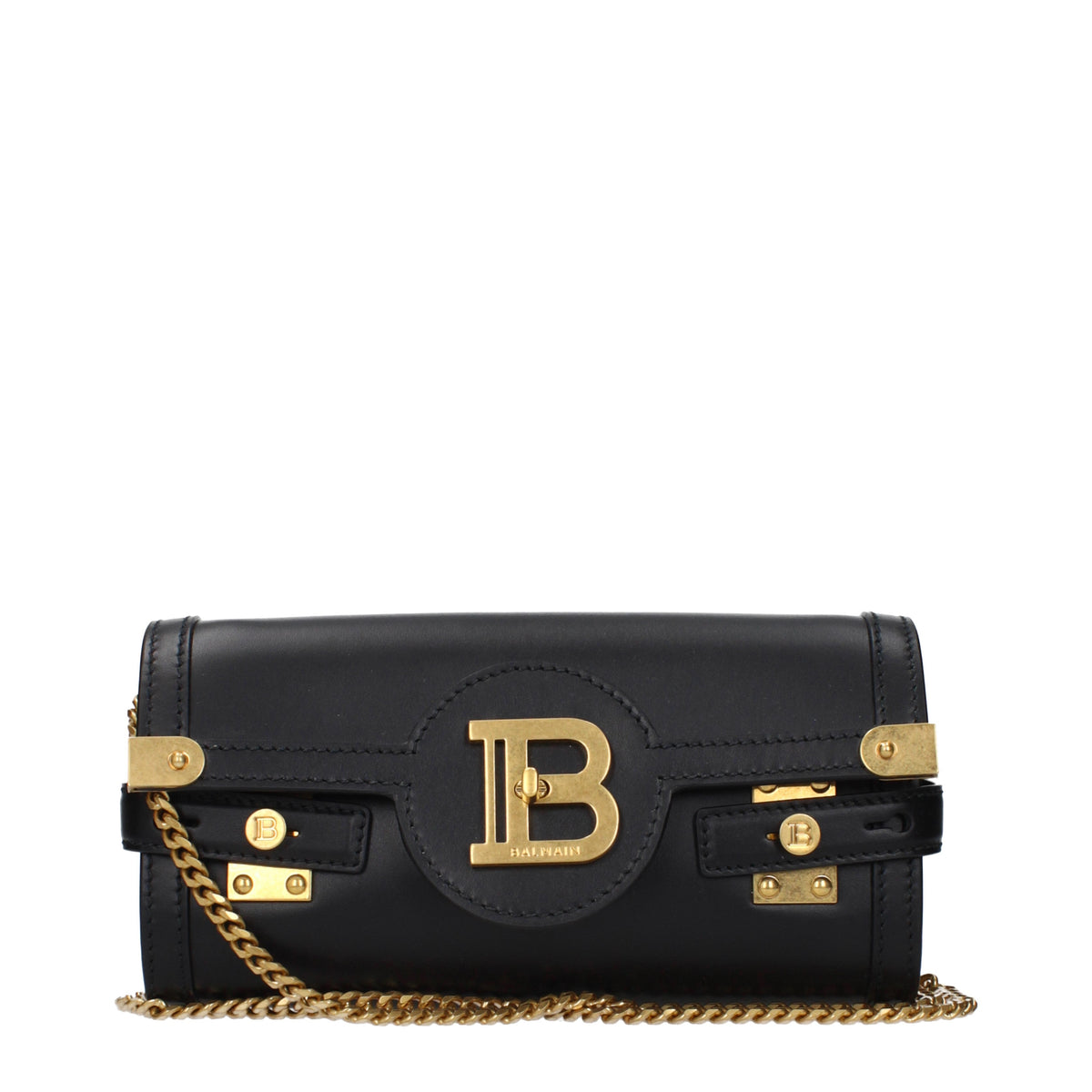 Balmain Clutches Women Leather Black