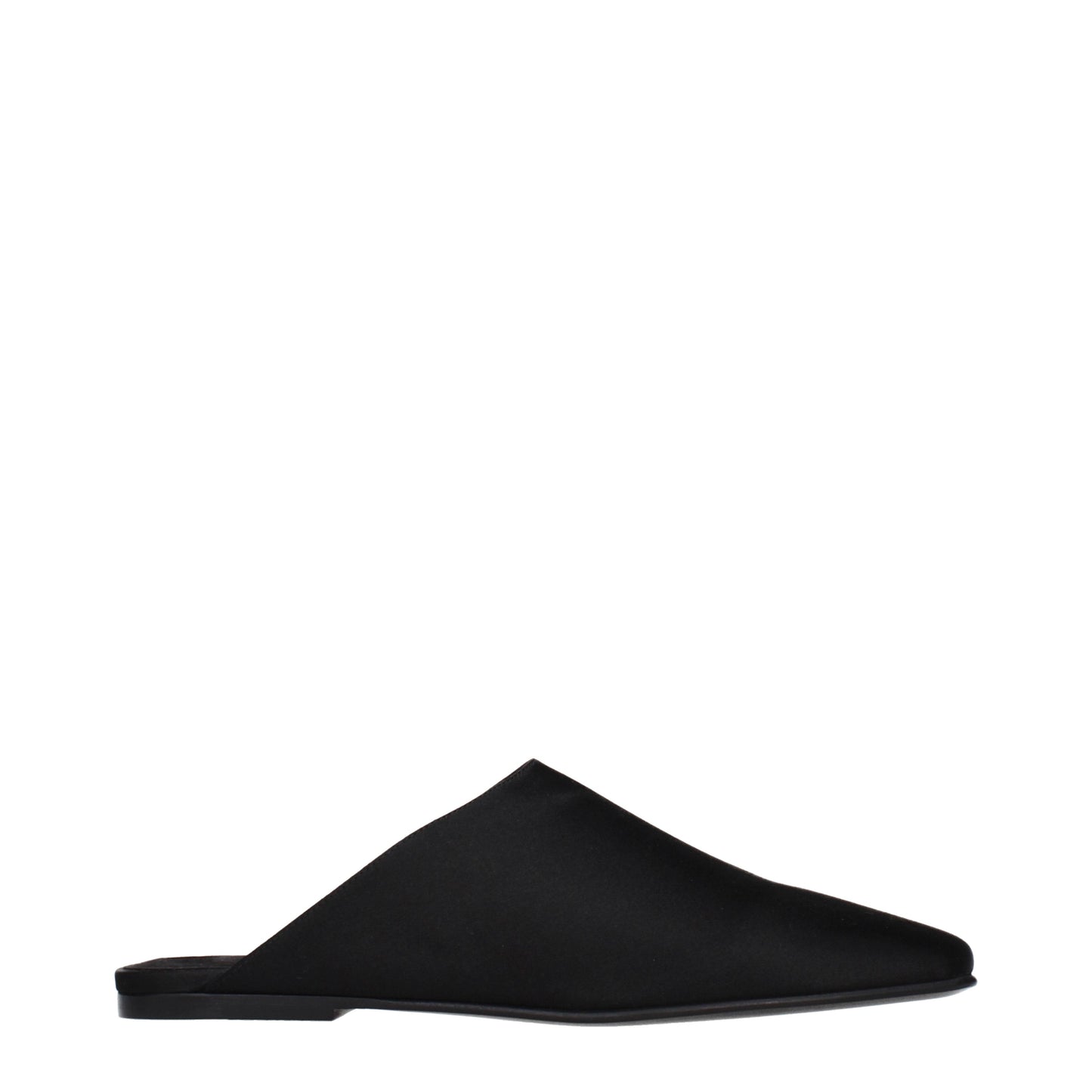 Loro Piana Slippers and Clogs Women Satin Black