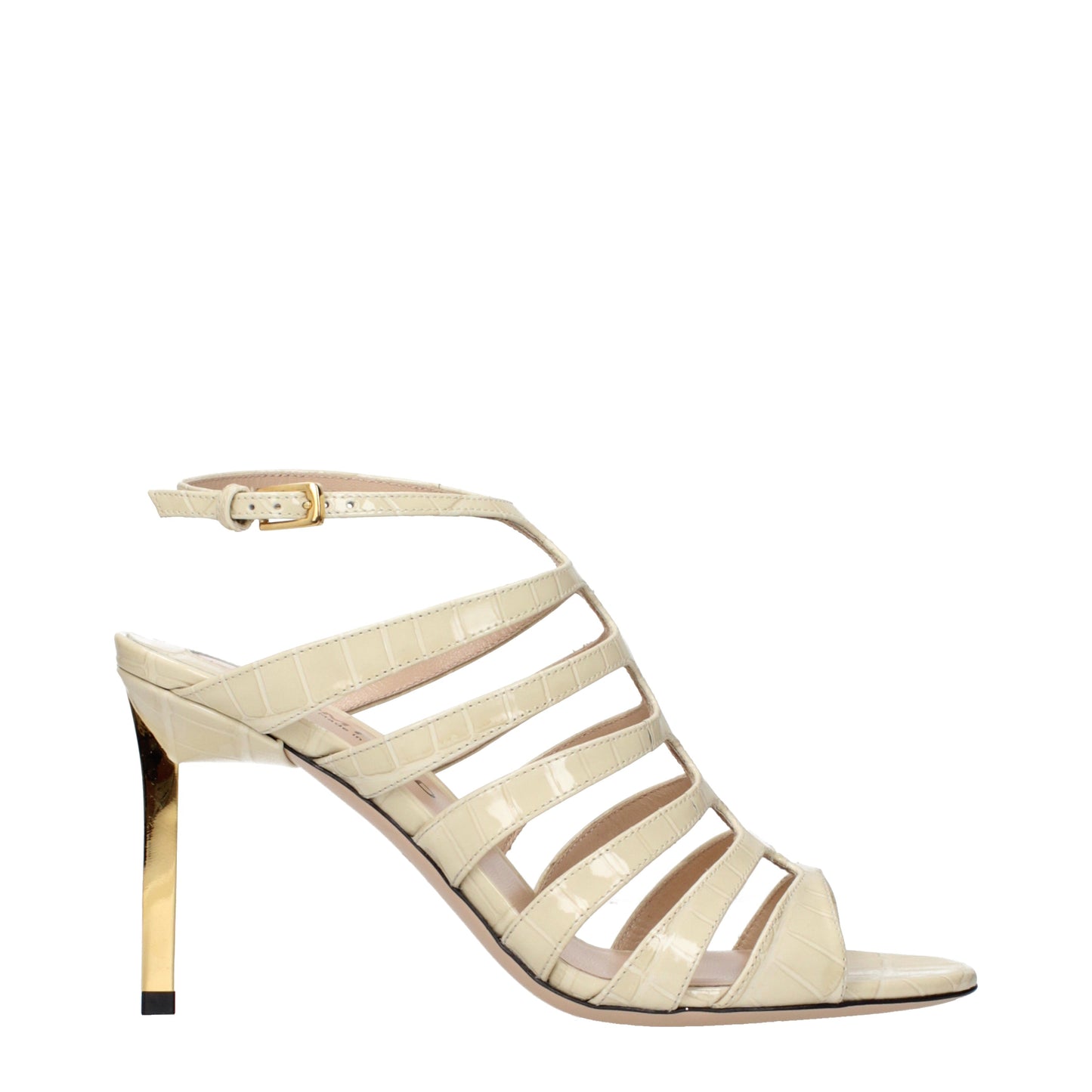 Tom Ford Sandals Women Leather Beige/Ivory