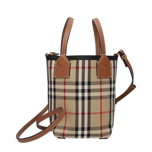 Burberry Handbags Women Fabric  Beige/Brown