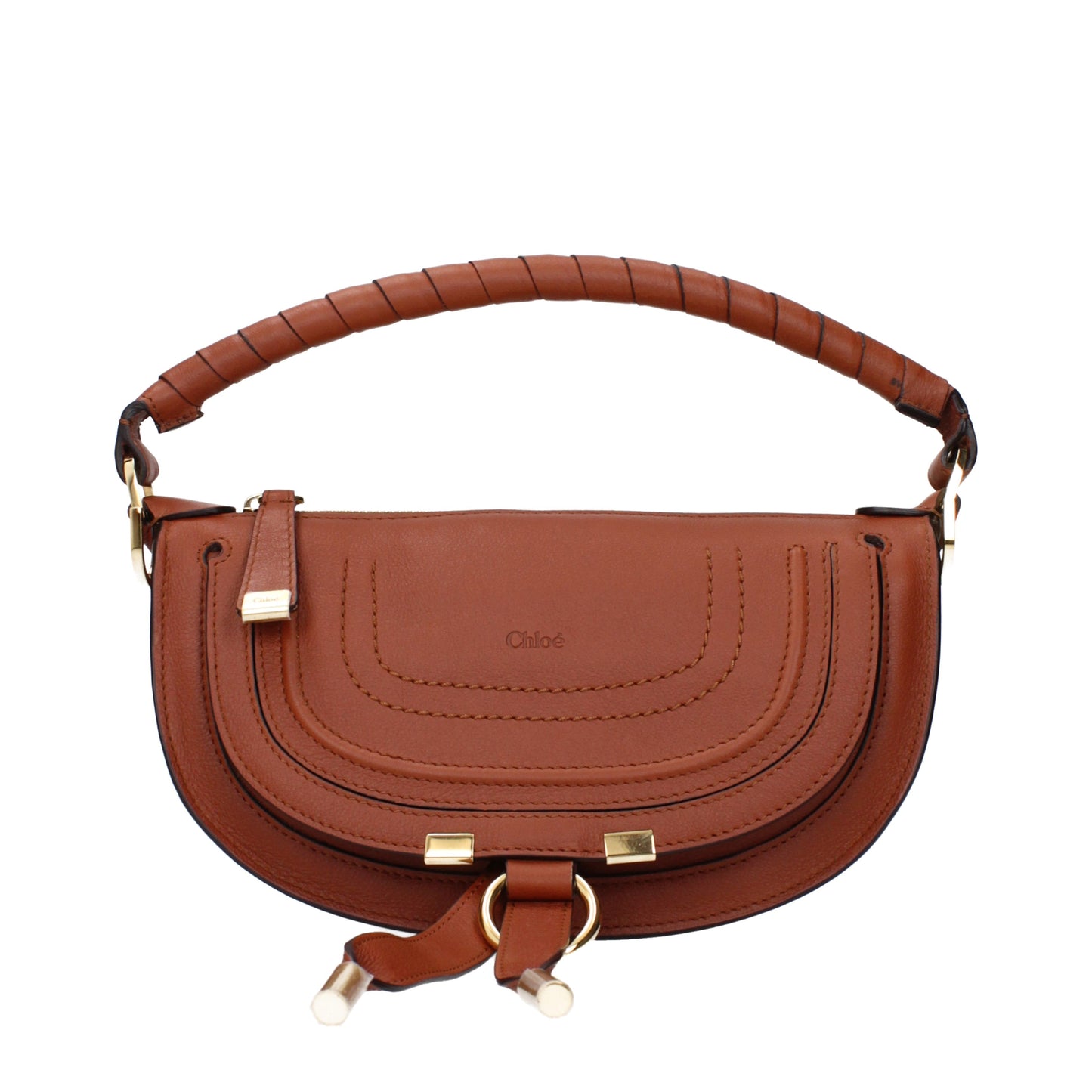 Chloé Handbags Women Leather Brown/Clay