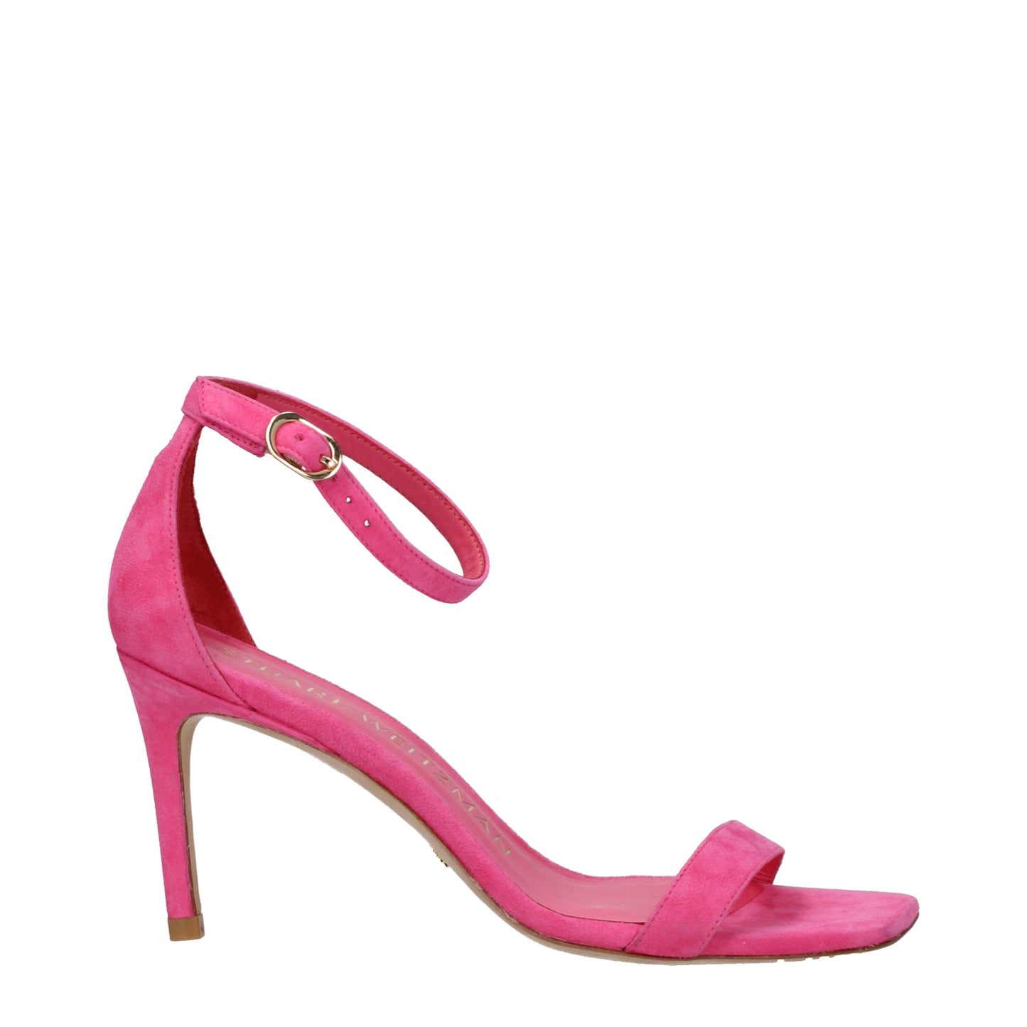 Stuart Weitzman Women's Sandals in Suede Fuchsia