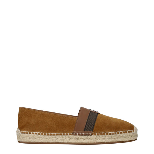 Louboutin Espadrilles Men Suede Brown/Nandu