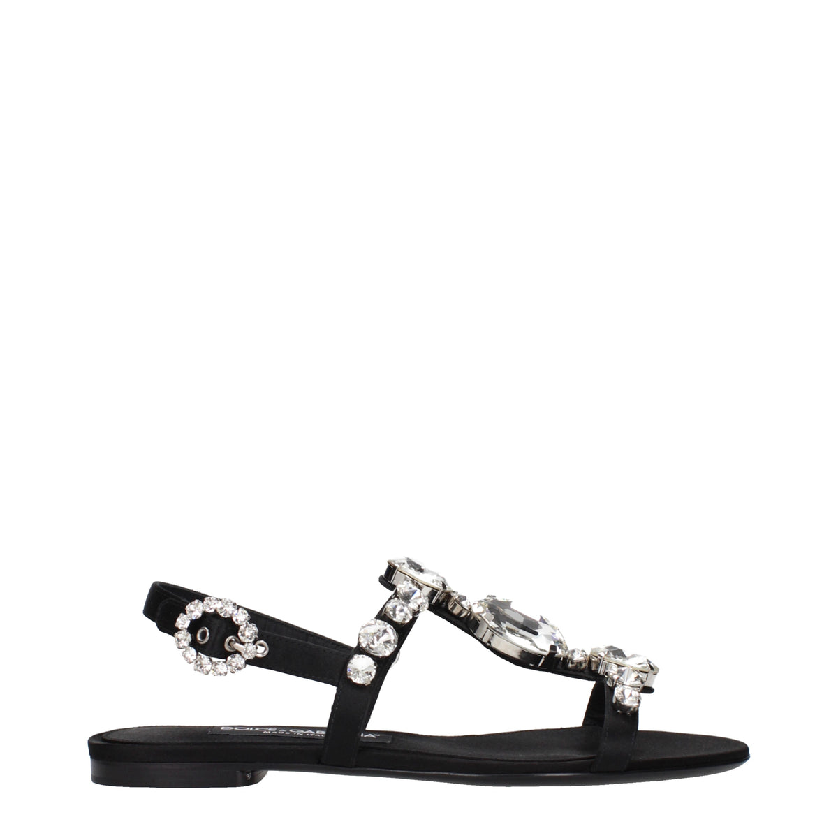 Dolce&Gabbana Sandals Women Satin Black