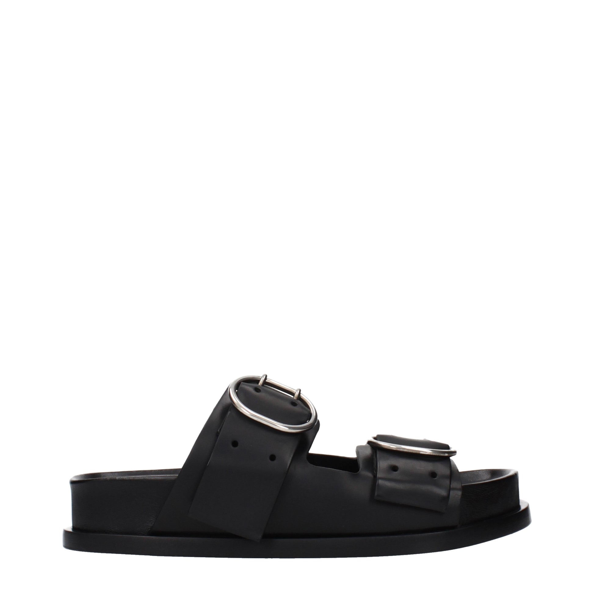 Jil Sander Slippers and Clogs Women Leather Black