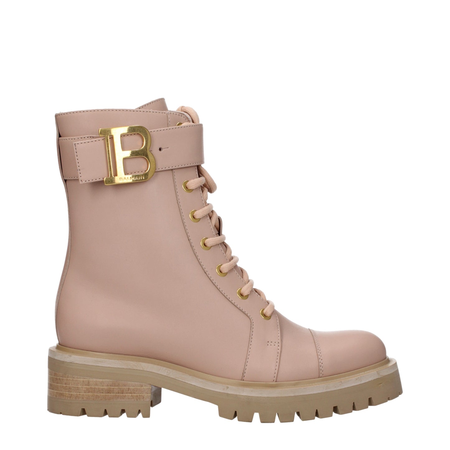 Balmain Women's Boots in Leather Beige