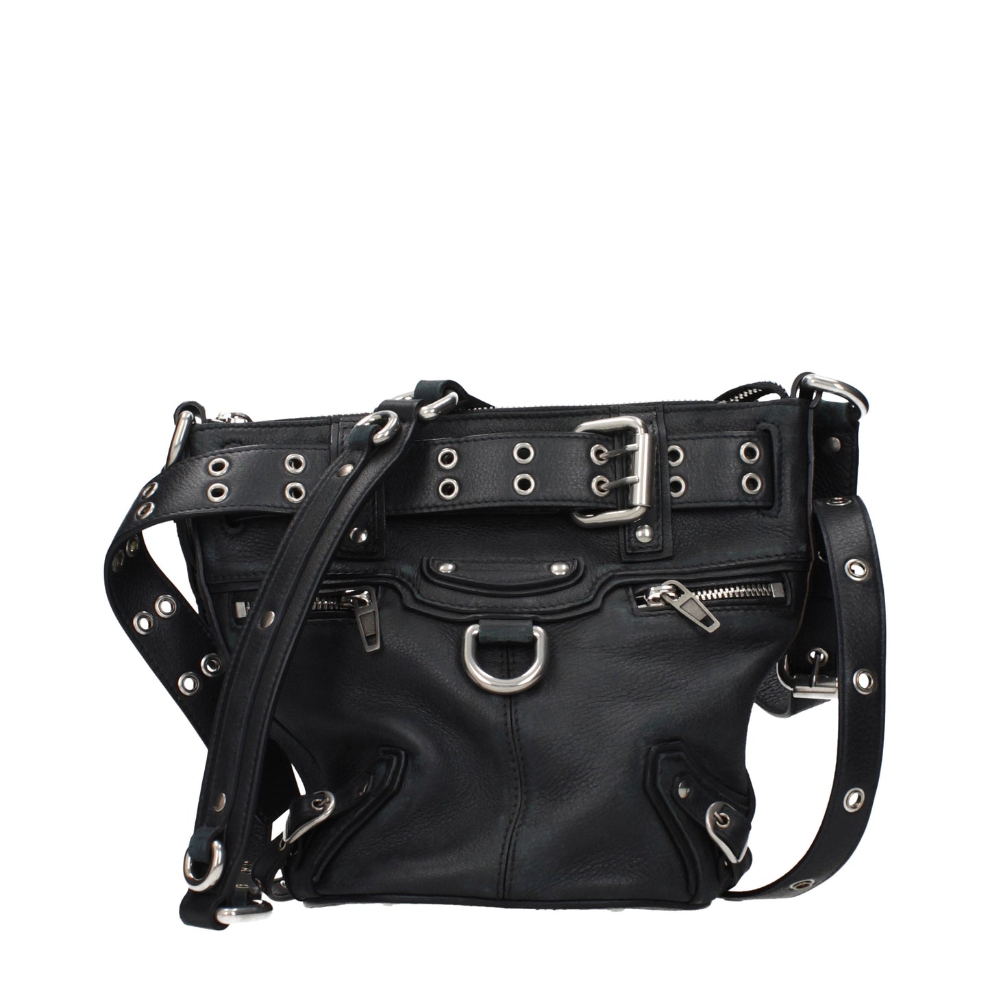 Balenciaga Crossbody Bags Women Leather Black