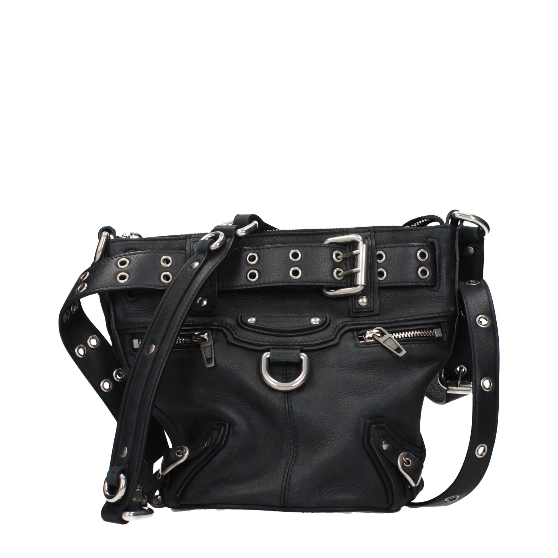 Balenciaga Crossbody Bags Women Leather Black