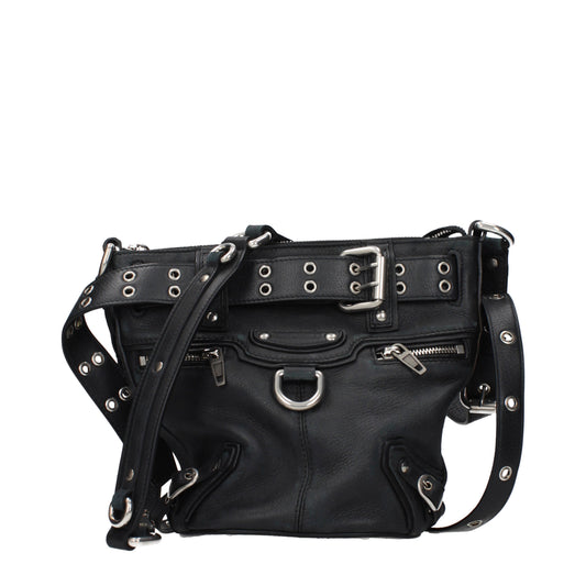 Balenciaga Crossbody Bags Women Leather Black