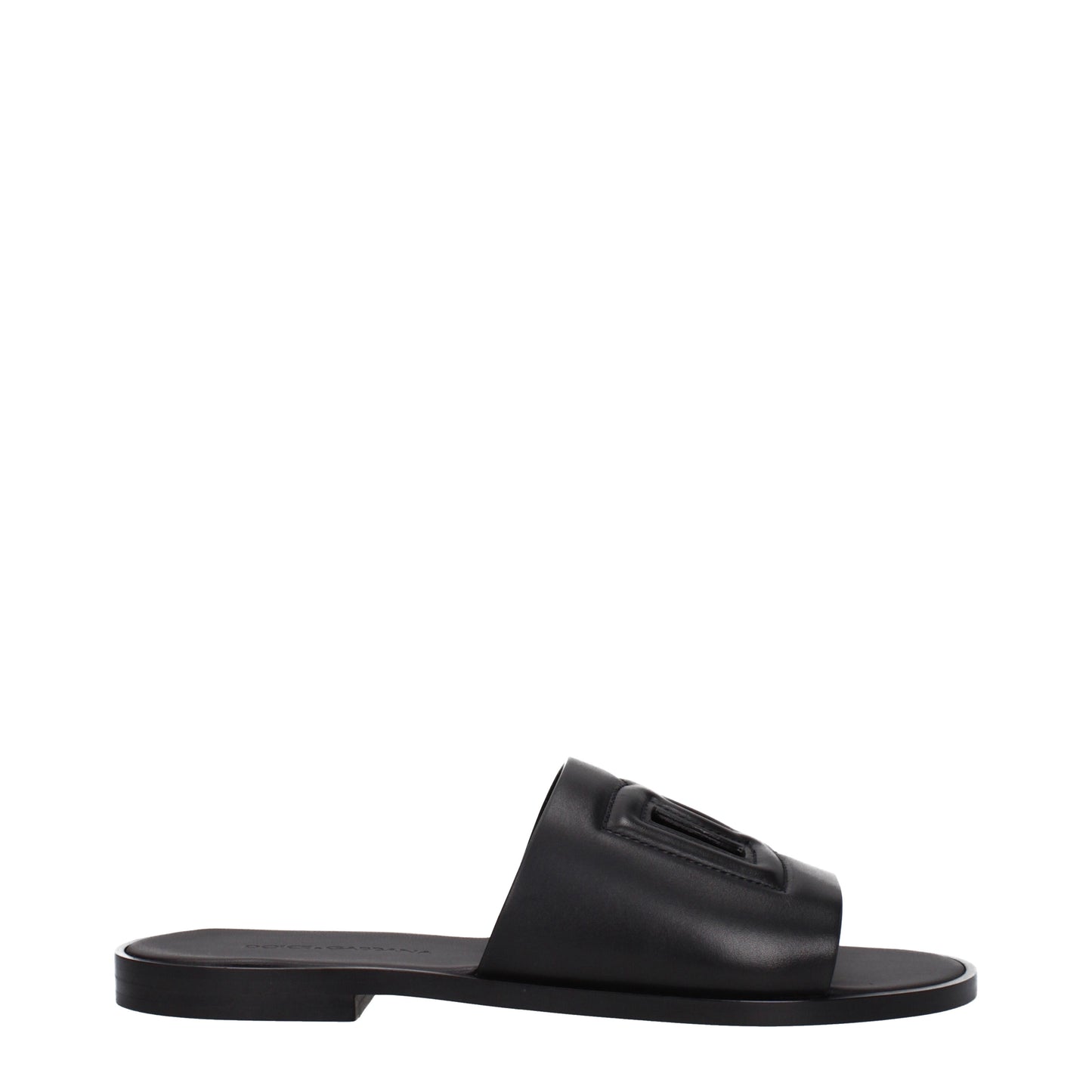 Dolce&Gabbana Sandals & Slippers Men Leather Black