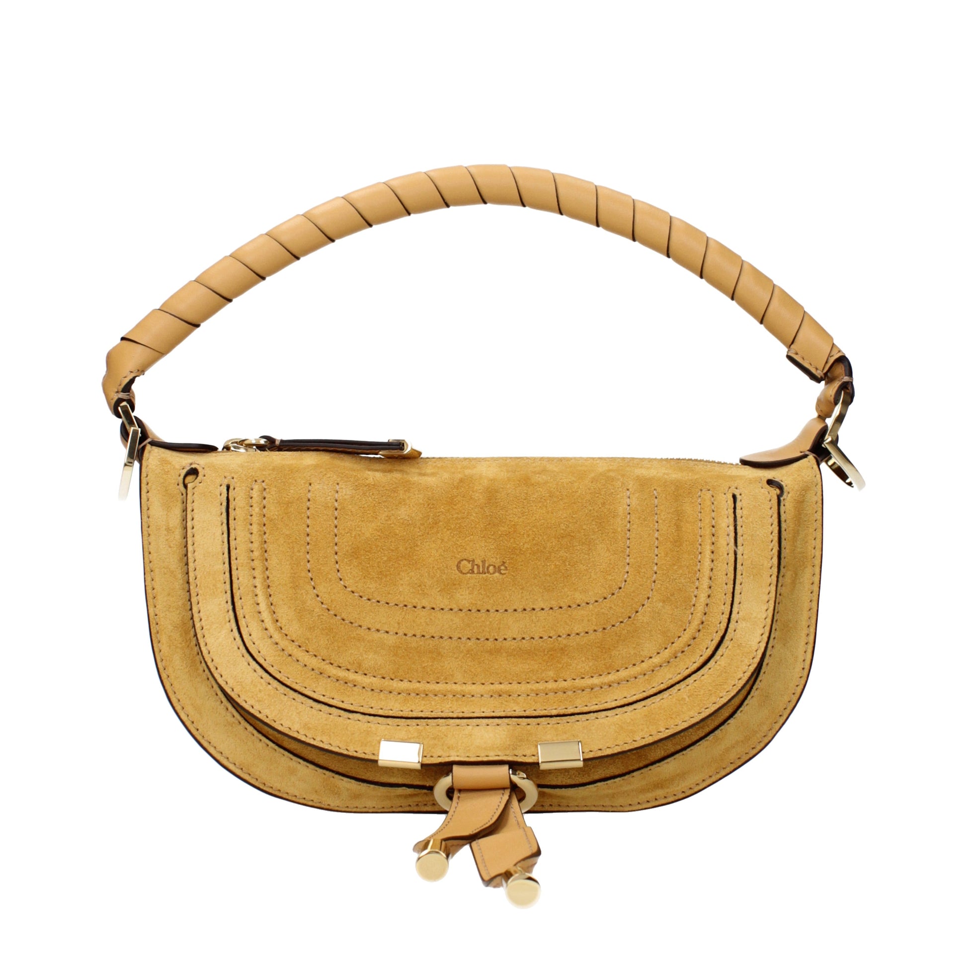 Chloé Handbags Women Suede Orange/Light Orange