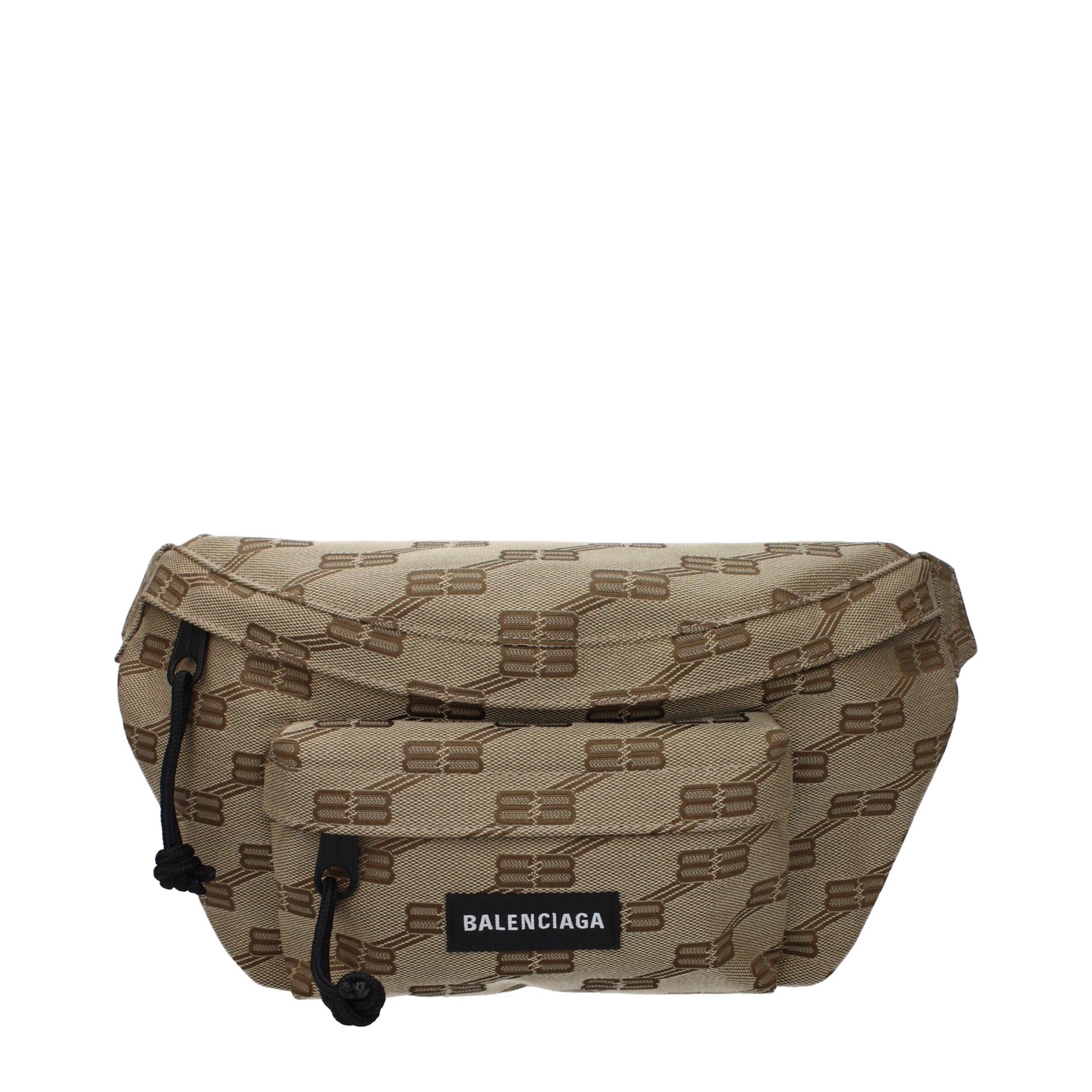 Balenciaga Backpacks and Bumbags Men Fabric  Beige/Ebony