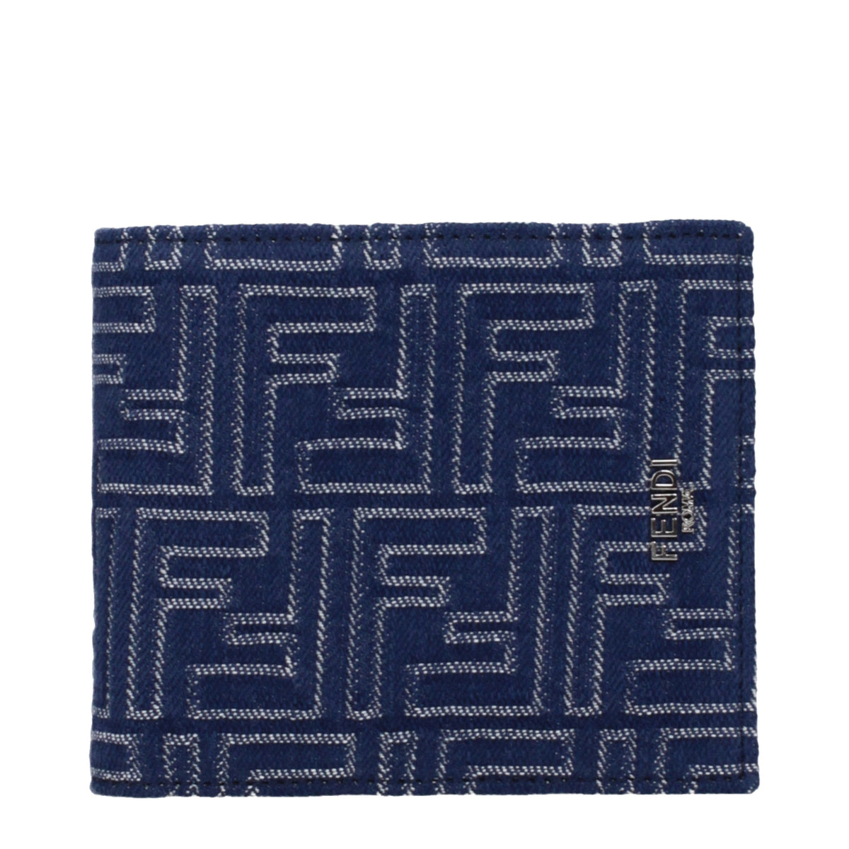 Fendi Wallets Men Fabric  Blue/Denim