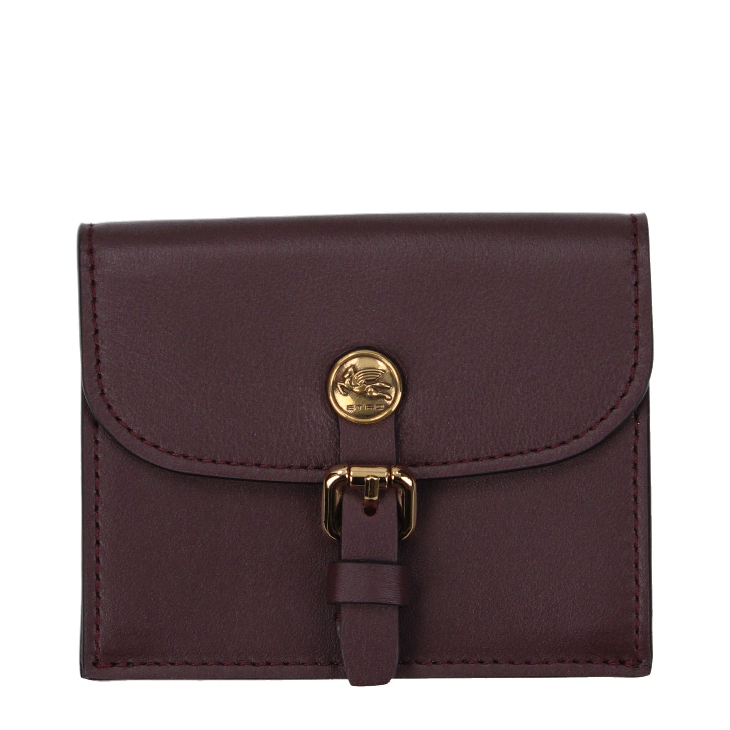 Etro Coin Purses Women Leather Red/Burgundy