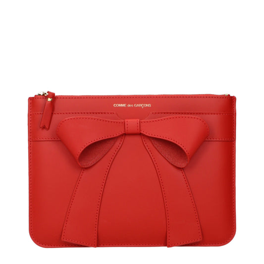 Comme des Garçon Clutches Women Leather Red