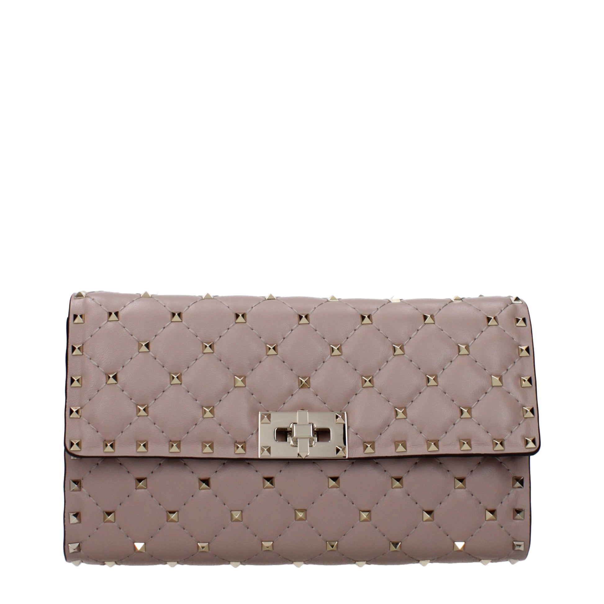 Valentino Garavani Women's Clutches Leather Powder