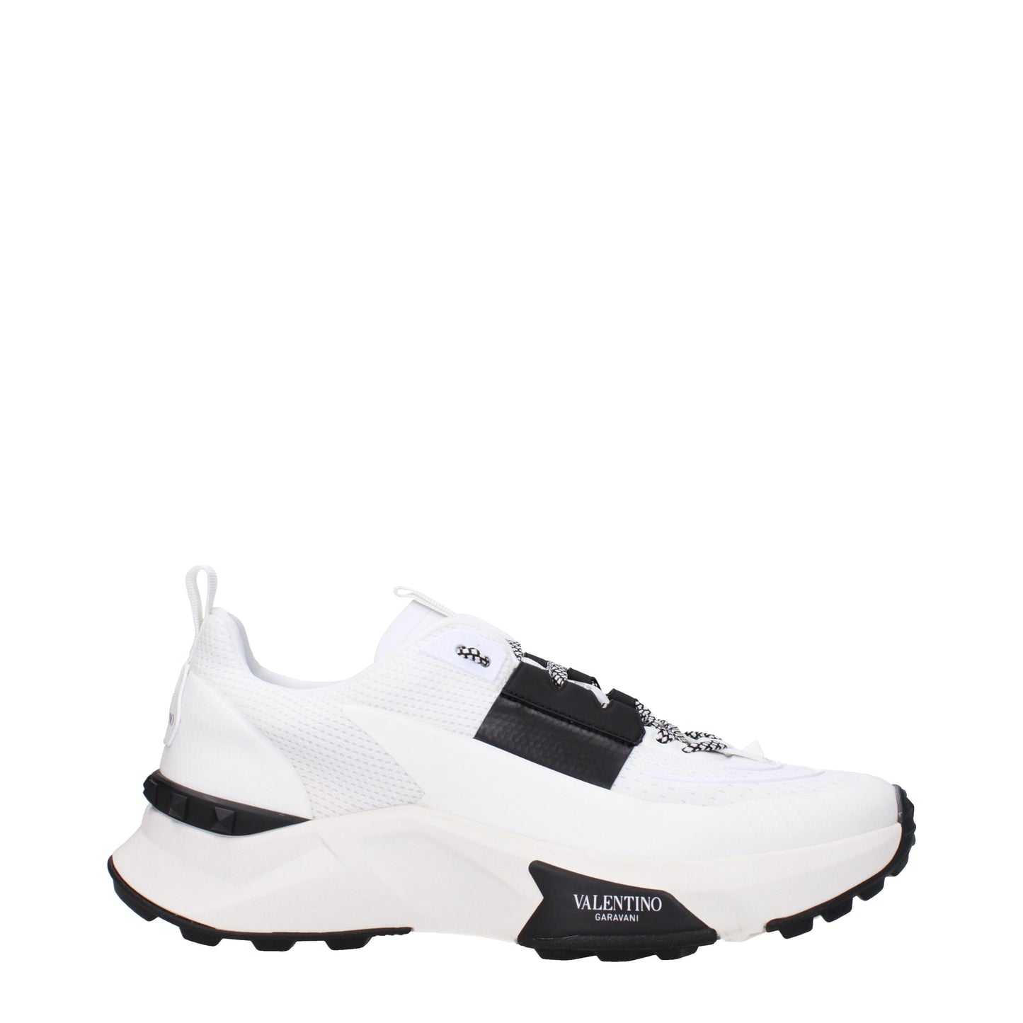 Valentino Garavani Men's Sneakers in Fabric  White/Black