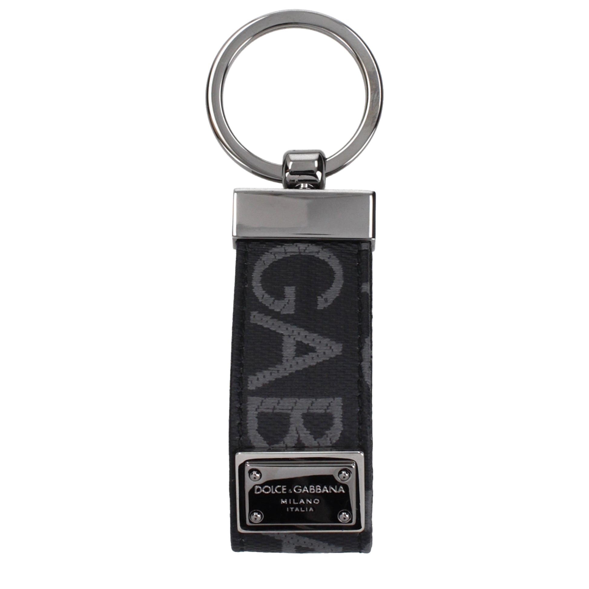 Dolce&Gabbana Keychain Men Fabric  Black