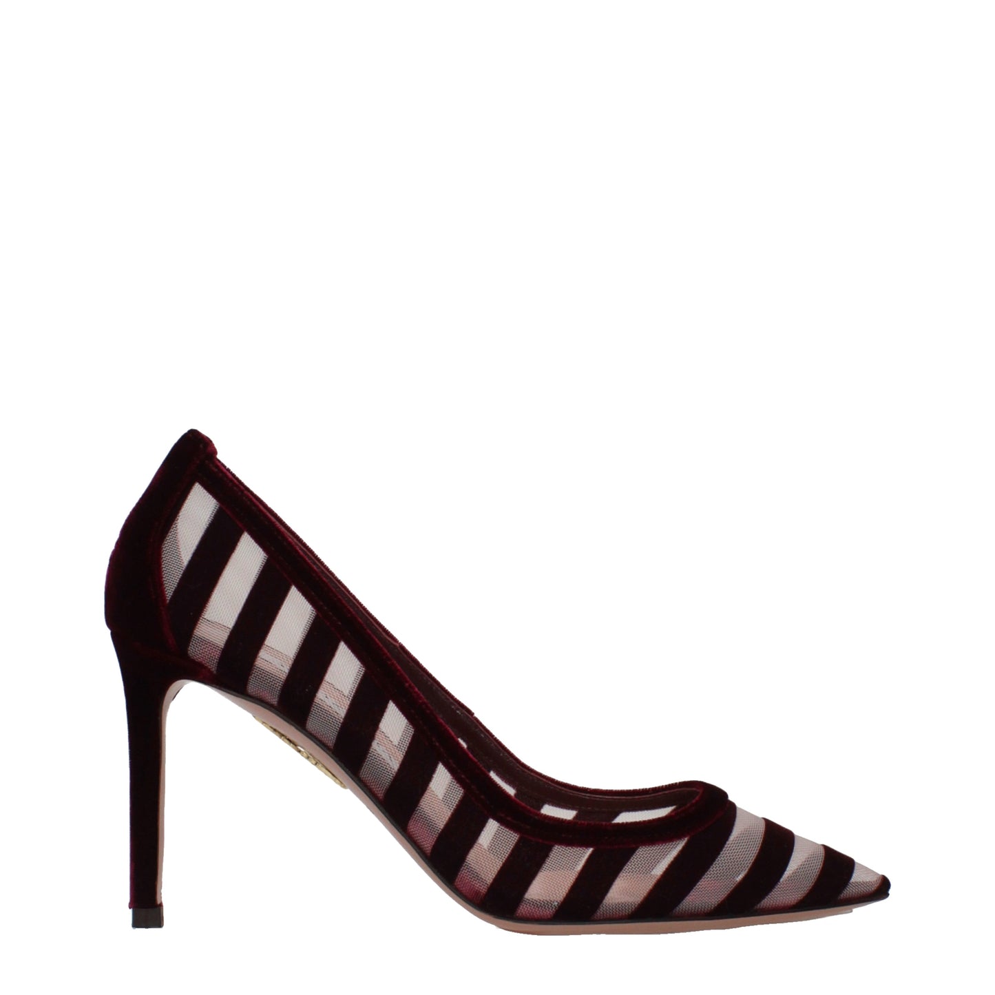 Aquazzura Pumps Women Velvet Transparent/Merlot