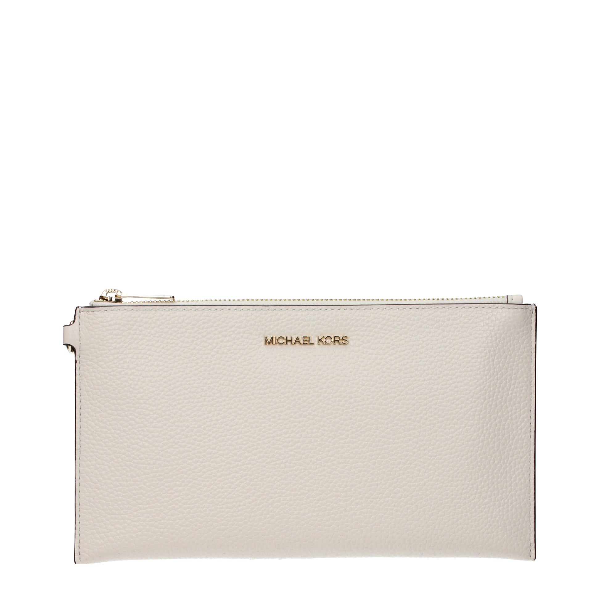 Michael Kors Women's Clutches Leather Cream