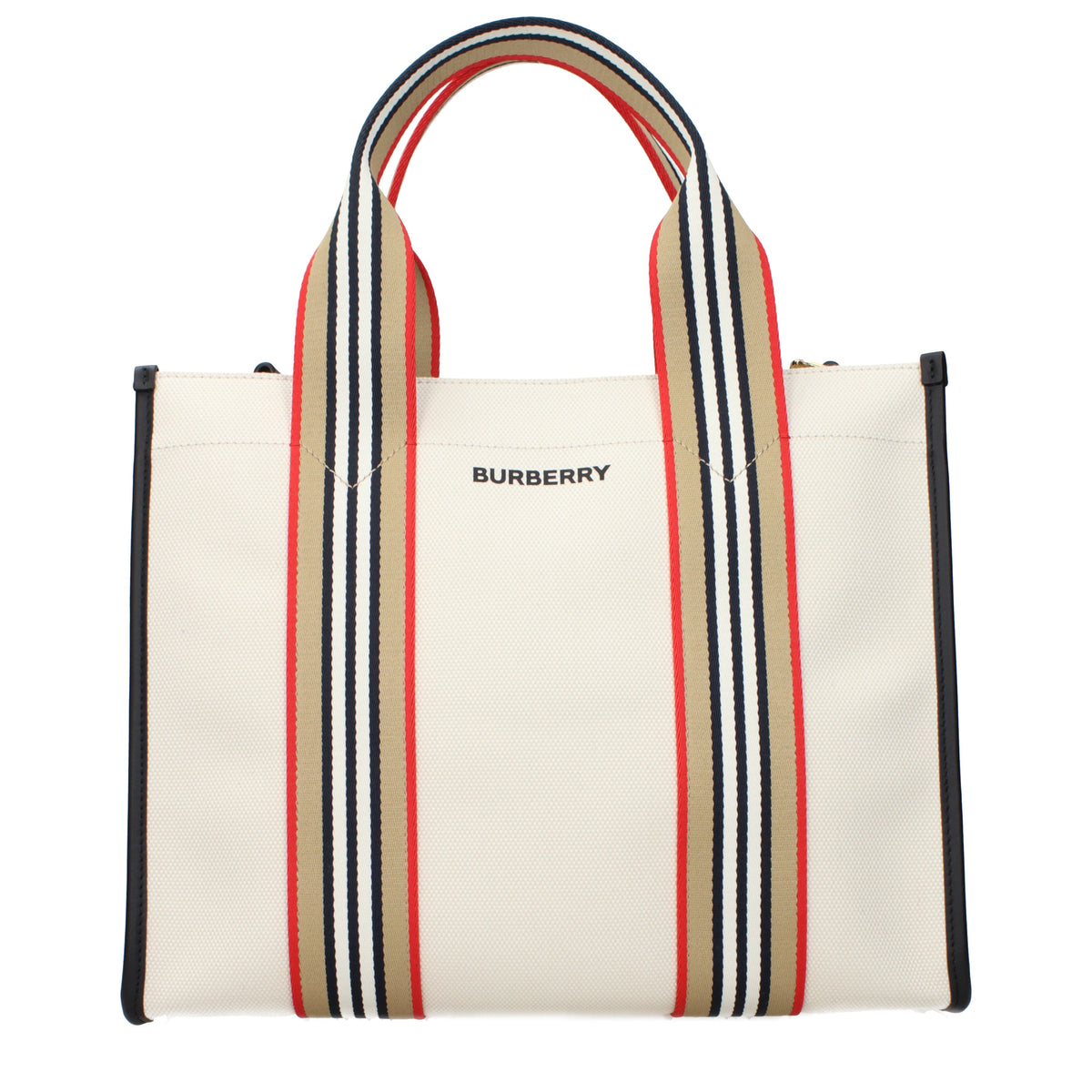 Burberry Handbags Women Fabric  Beige/Black