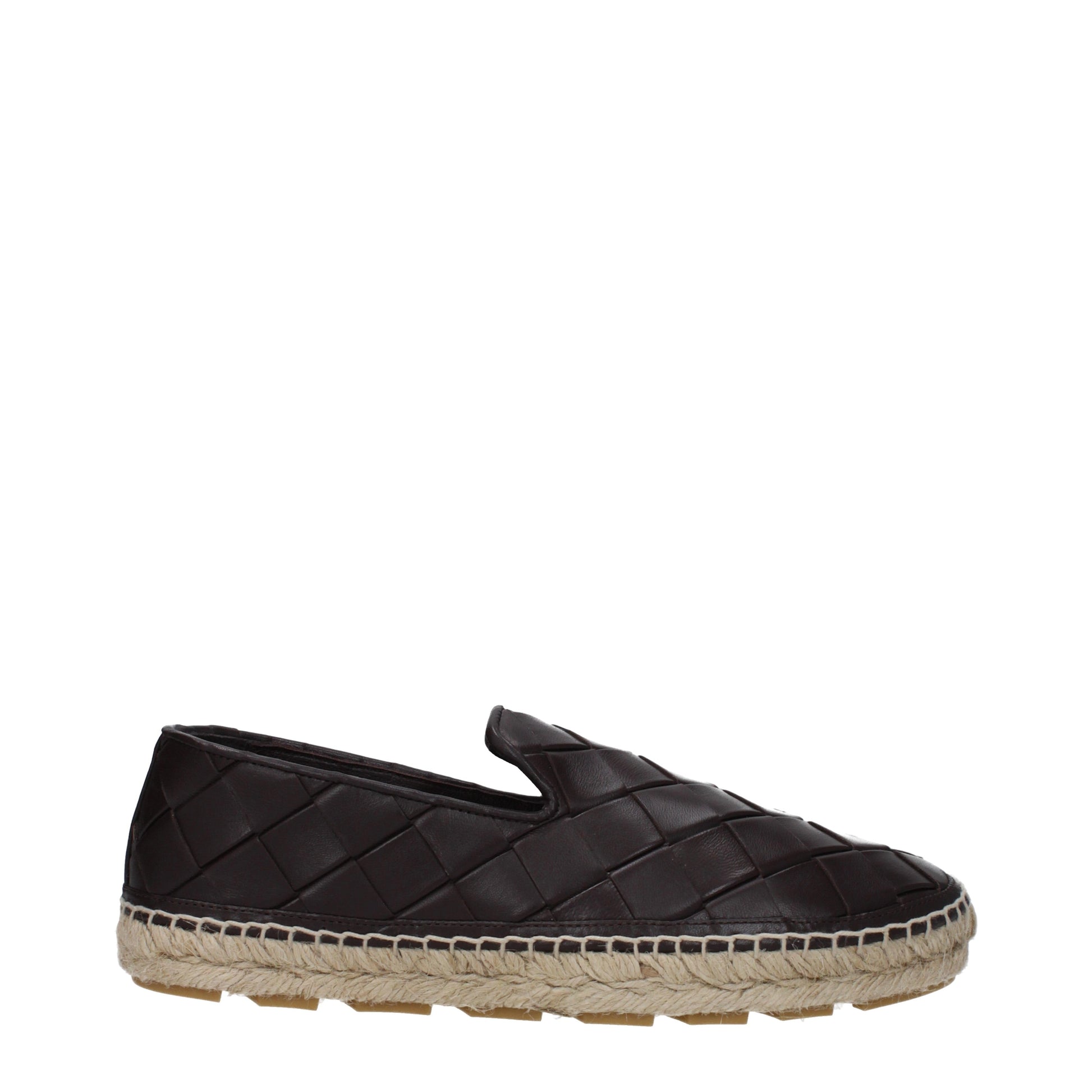 Bottega Veneta Women's Espadrilles Leather Chocolate