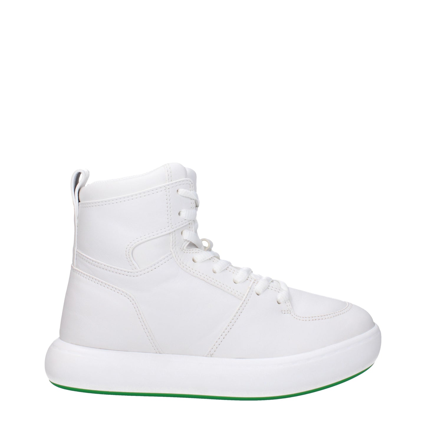 Bottega Veneta Men's Sneakers in Leather White/Parakeet