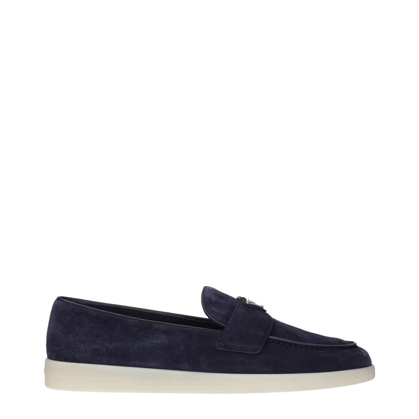 Prada Loafers Men Suede Blue