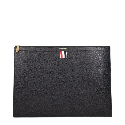 Thom Browne Clutches Men Leather Black